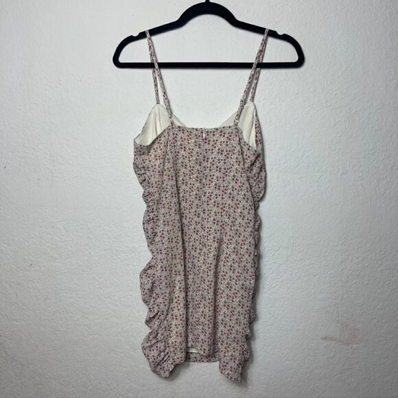 Blush BJ Tank Lined Side Ruching Floral Mini Dress - Picture 4 of 5